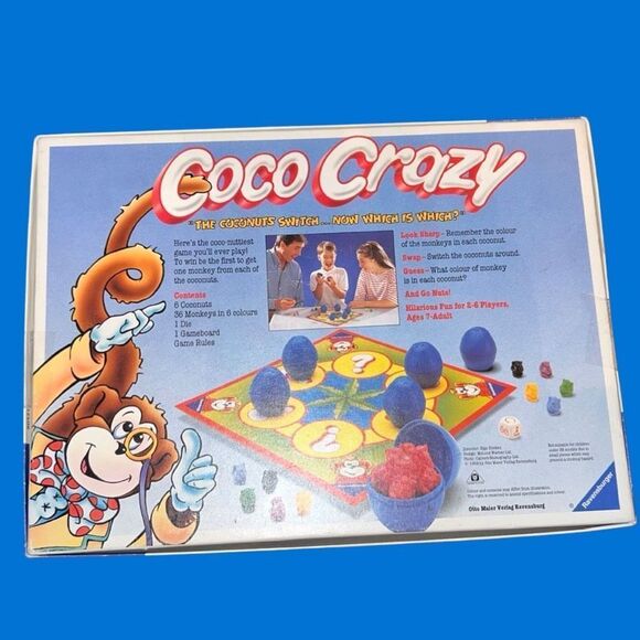 Vintage 1992 Coco Crazy Ravensburger Board Game Complete - Picture 2 of 6